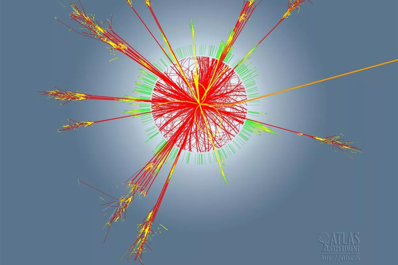 An ATLAS collision event simulation