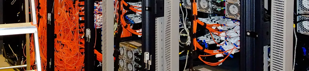 Racks in a data centre